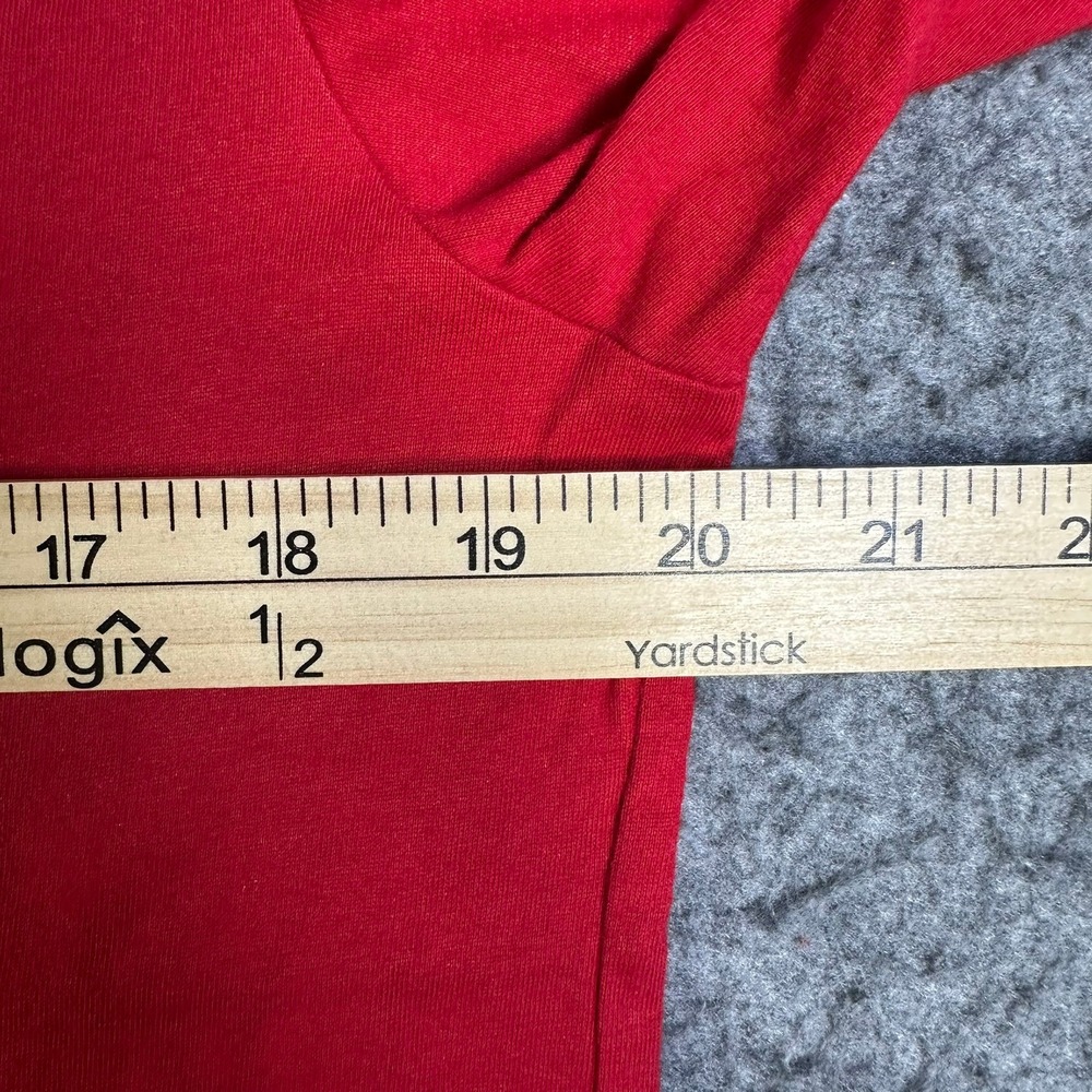 Nike Dri-FIT Mens Red Short Sleeve Athletic Training T-Shirt Swoosh Logo Large - Picture 5 of 9
